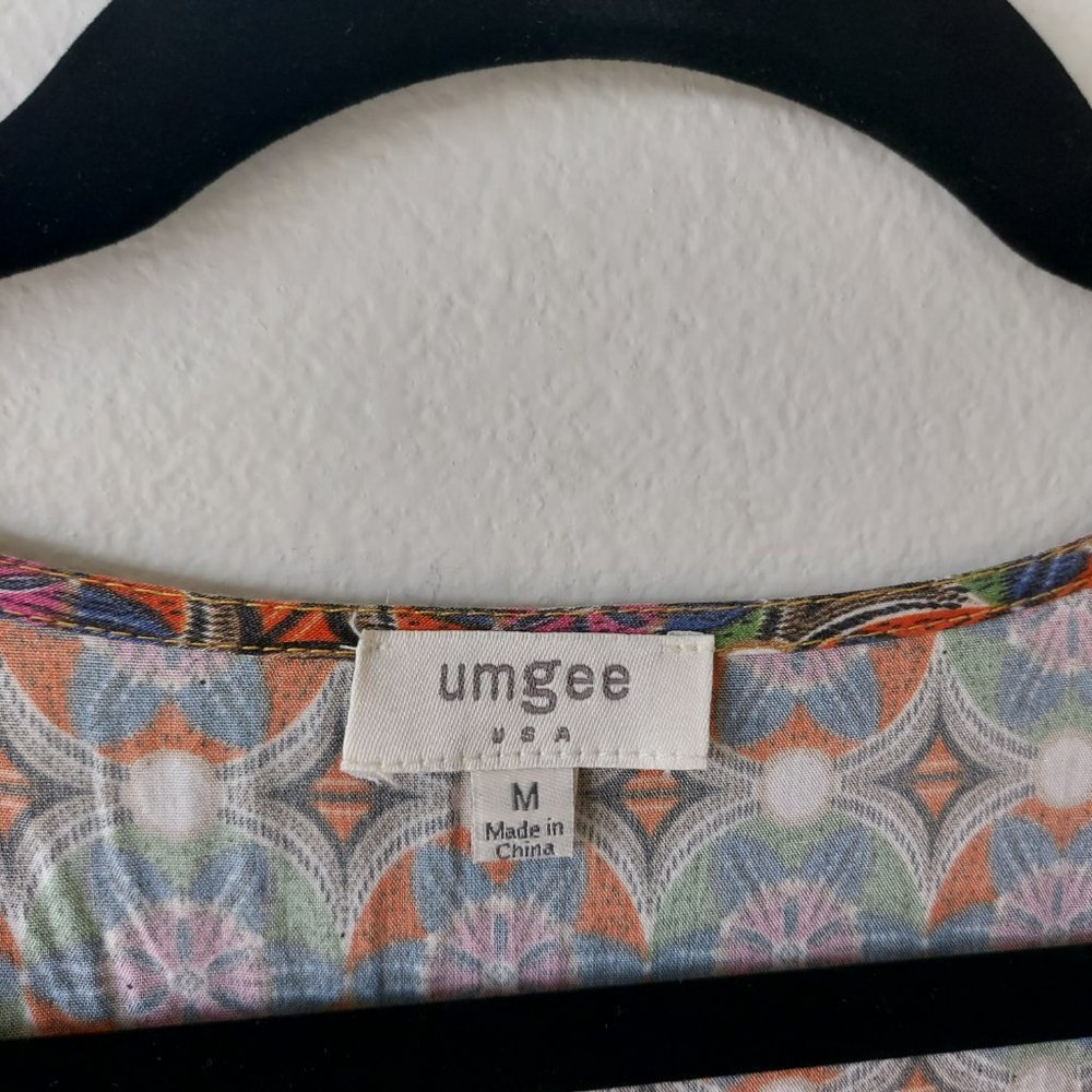 Umgee Bohemian Boho Yellow Multi Color Pattern Dr… - image 2